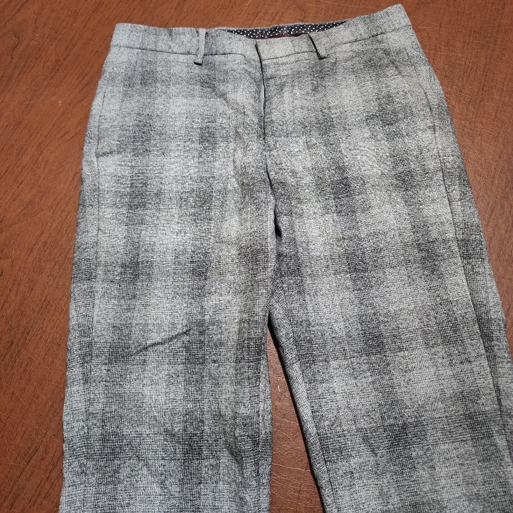 Murano Black and Gray Checkered Men's Vest and Pants Set - Picture 16 of 16